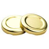 43MM GOLD TWIST OFF LIDS