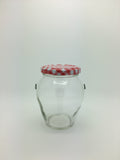 314ml Orcio Jars with 63mm Red & White Gingham lids
