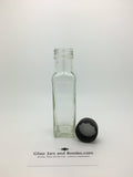 100ml Marasca Glass Bottle with 31.5mm black tamper evident cap or pourer