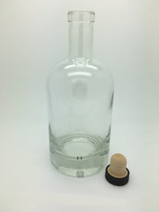 500ml Italian Nocturne Bottle With Black Cork Cap