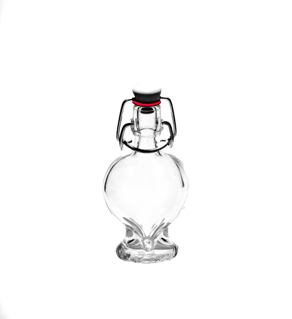 40ml / 4cl Mini Heart Shaped Spirit Bottle