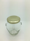 314ml Orcio Jars with 63mm Gold Pop-up lids