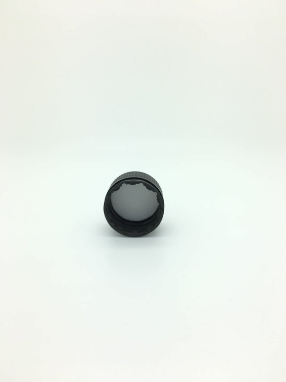 31.5mm Black PP Cap with tamper evident band